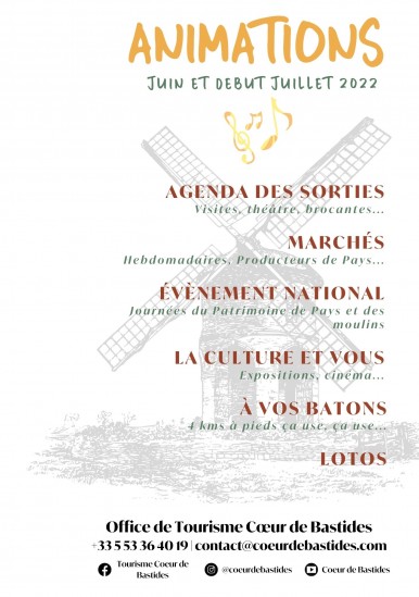 Evenementen in juni in Cœur de Bastides