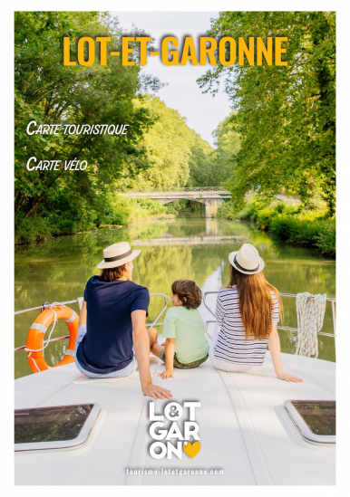 Tourist and cycling map of Lot-et-Garonne 2024