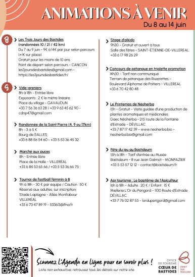 Evenementen van 8 tot 14 juni