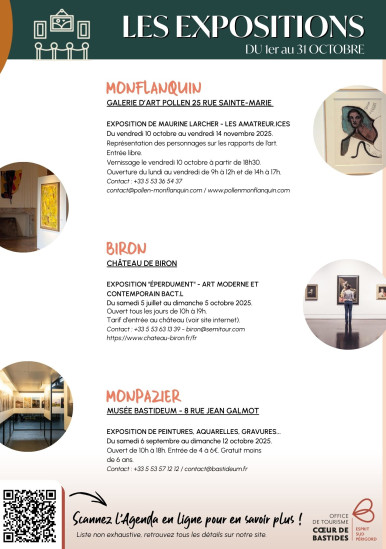Exhibitions from 1 to 31 October