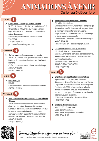 Events from 1 to 31 December