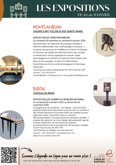 Tentoonstellingen van 1 tot en met 31 Januari 2026