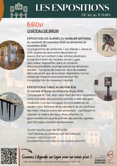 Expositions du 1er au 31 mars 2026