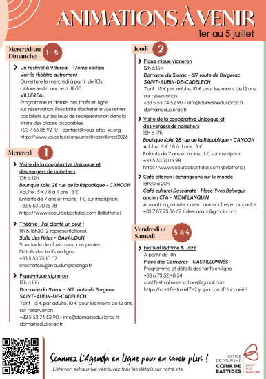 Evenementen juli 2026